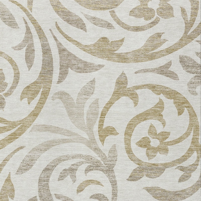 HomeRoots Floral Transitional Rectangle Outdoor Rug