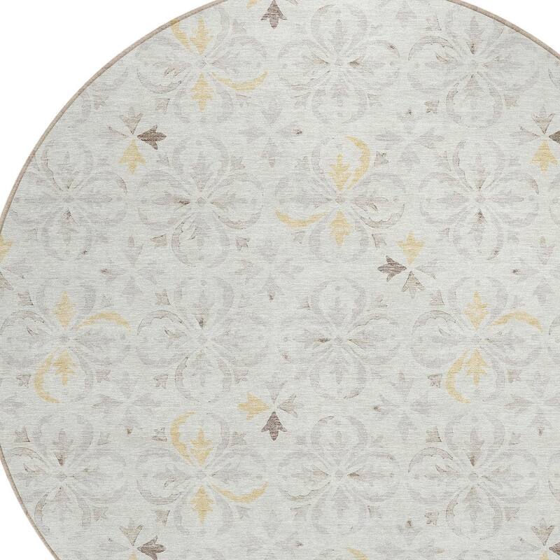 HomeRoots Floral Transitional Rectangle Outdoor Rug