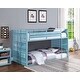preview thumbnail 2 of 2, Cargo Design Twin over Twin Bunk Bed with Ladder, Blue
