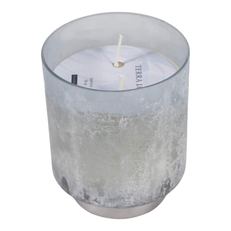 Modern Round Glass Candle on Base - 5" - 5.0"