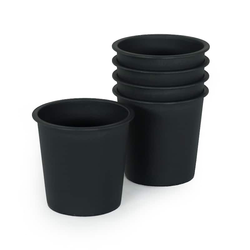 DTY Signature 5"Nursery Plant Pot - Garden Plastic Pots with Drainage (5-Pack)
