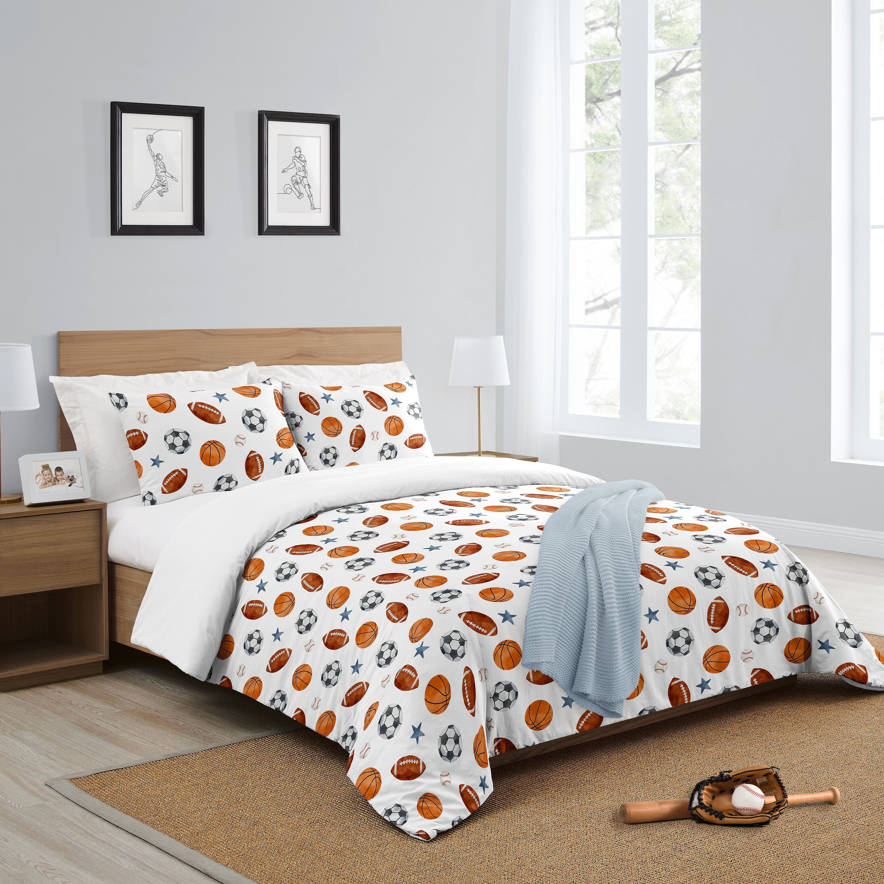 Sweet jojo baseball bedding sale