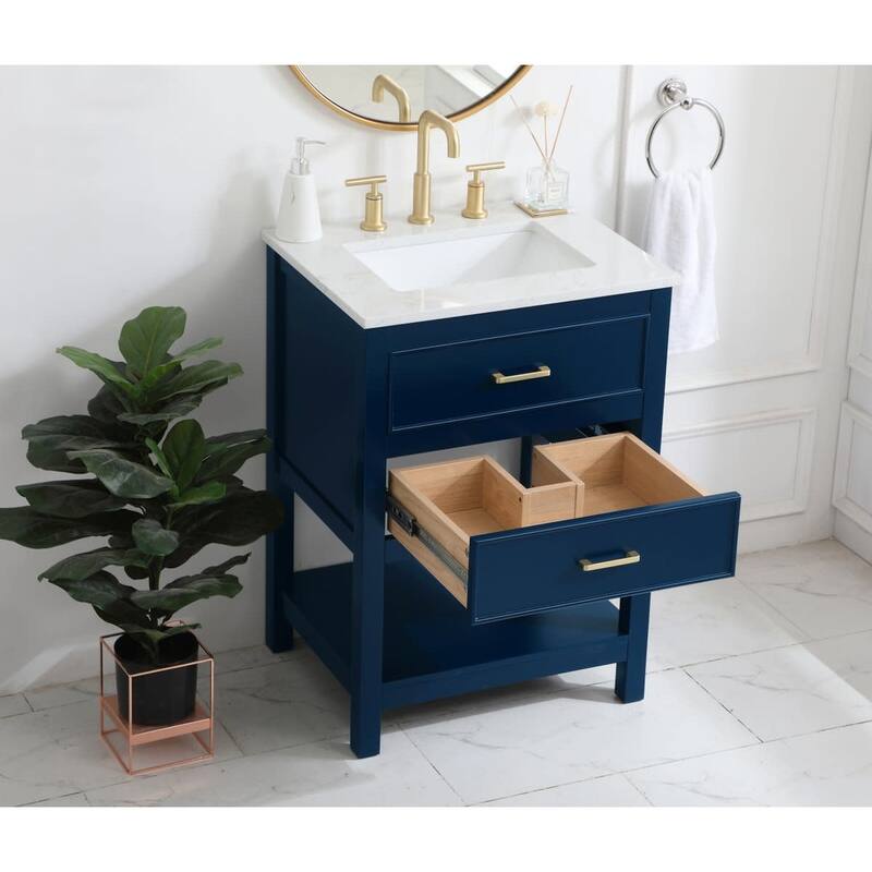 Elegant Lighting VF19024 Sinclaire 24" Free Standing Single Basin