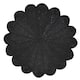 Beaded Placemats With Flower Design (Set of 4) - Black - Set of 4
