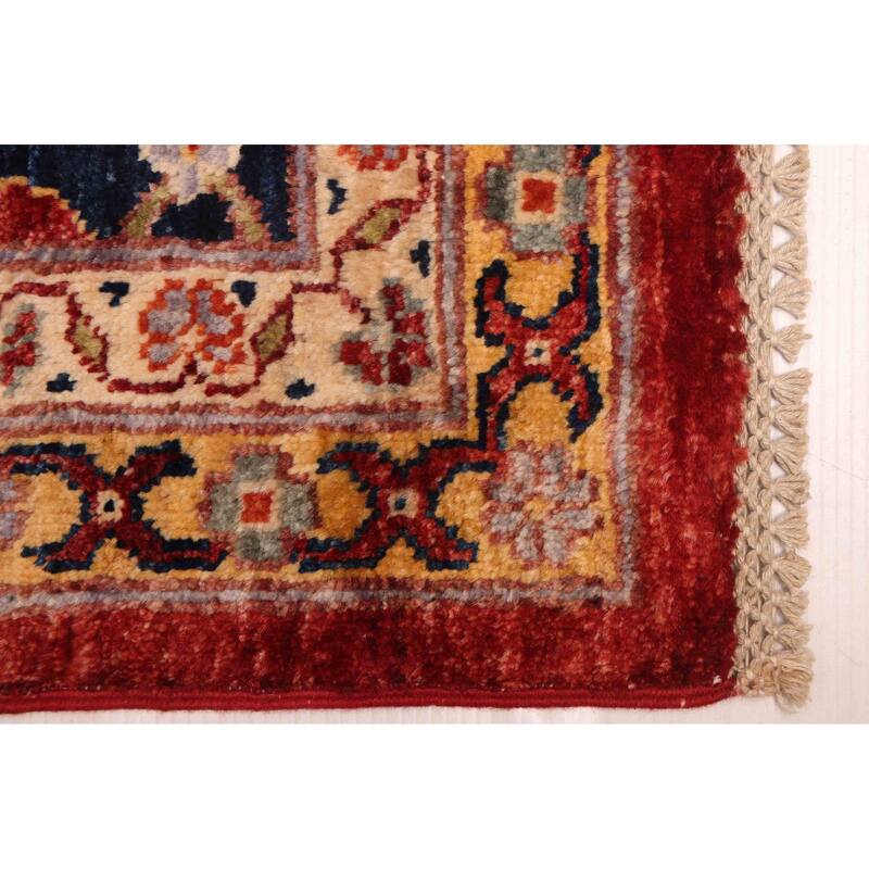 ECARPETGALLERY Hand-knotted Aryana Dark Red Wool Rug - 10'3 x 13'9