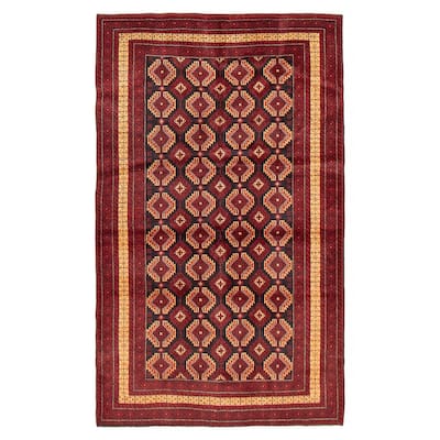 Teimani Red Rug 3'10" x 6'7" - 3'10 x 6'7