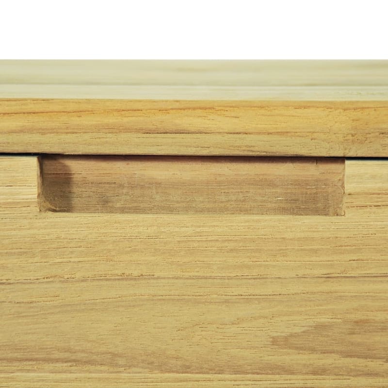 vidaXL Coffee Table 31.5"x31.5"x15.7" Solid Teak