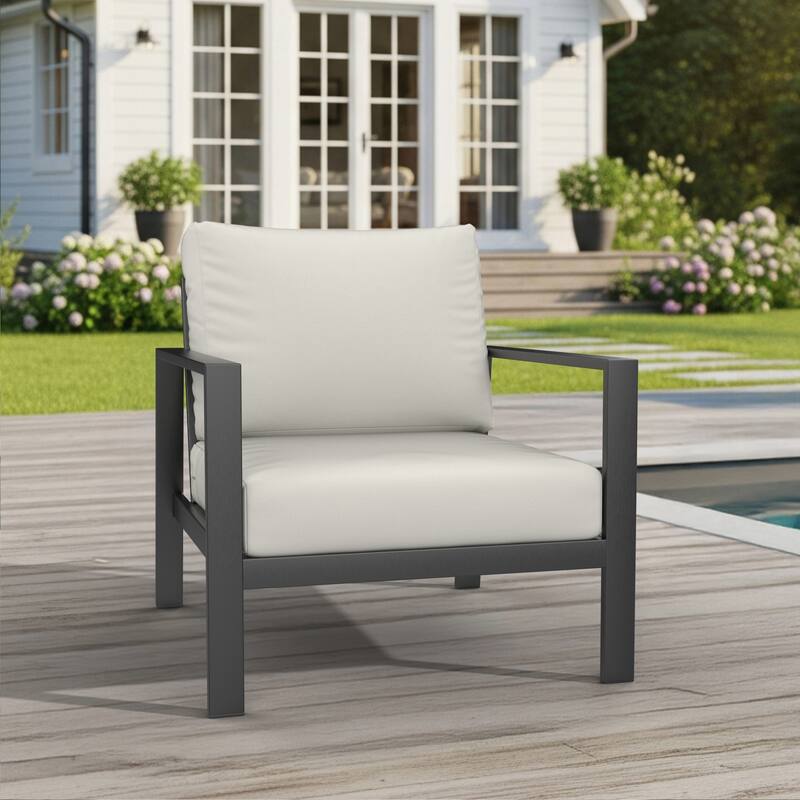 Sunbrella Outdoor Deep Seating Cushion - Seat 25 x 25.5 x 5 Back 25 x 17 x 5 - Canvas Natural