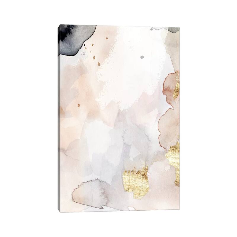 iCanvas "Indigo Blush and Gold I" by Victoria Barnes Canvas Print