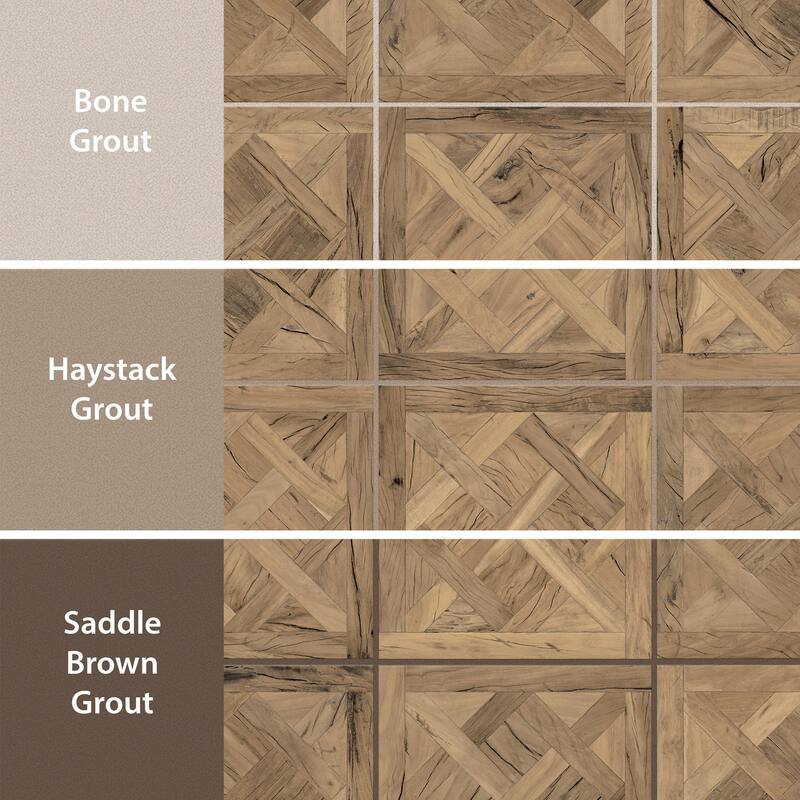 Merola Tile Kings Forest Lattice Natural 17-5/8" x 17-5/8" Ceramic Floor and Wall Tile