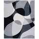 preview thumbnail 17 of 39, SAFAVIEH Odyssey Zulfiye Mid-Century Modern Rug 9' x 12' - Grey/Black Ivory - Rectangle