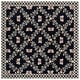 preview thumbnail 17 of 160, SAFAVIEH Handmade Chelsea Aubree French Country Trellis Wool Rug 5'6" Square - Black - Square