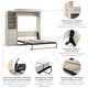 preview thumbnail 10 of 40, Versatile Queen Murphy Bed and Closet Organizer (92W) by Bestar