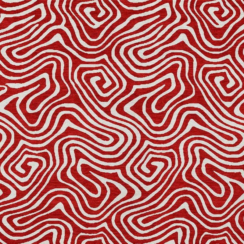 HomeRoots Abstract Transitional Rectangle Outdoor Rug