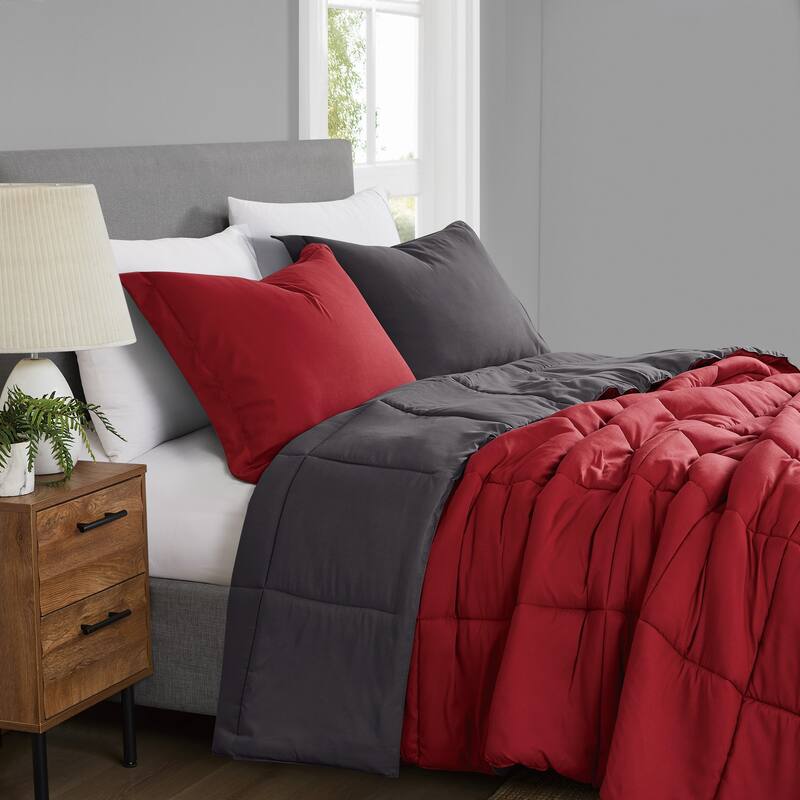 Truly Soft Everyday Reversible Down Alternative 3-Piece Comforter Set
