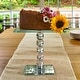 preview thumbnail 3 of 1, Exquisite Crystal Dessert Stand with Mirror Pedestal Base