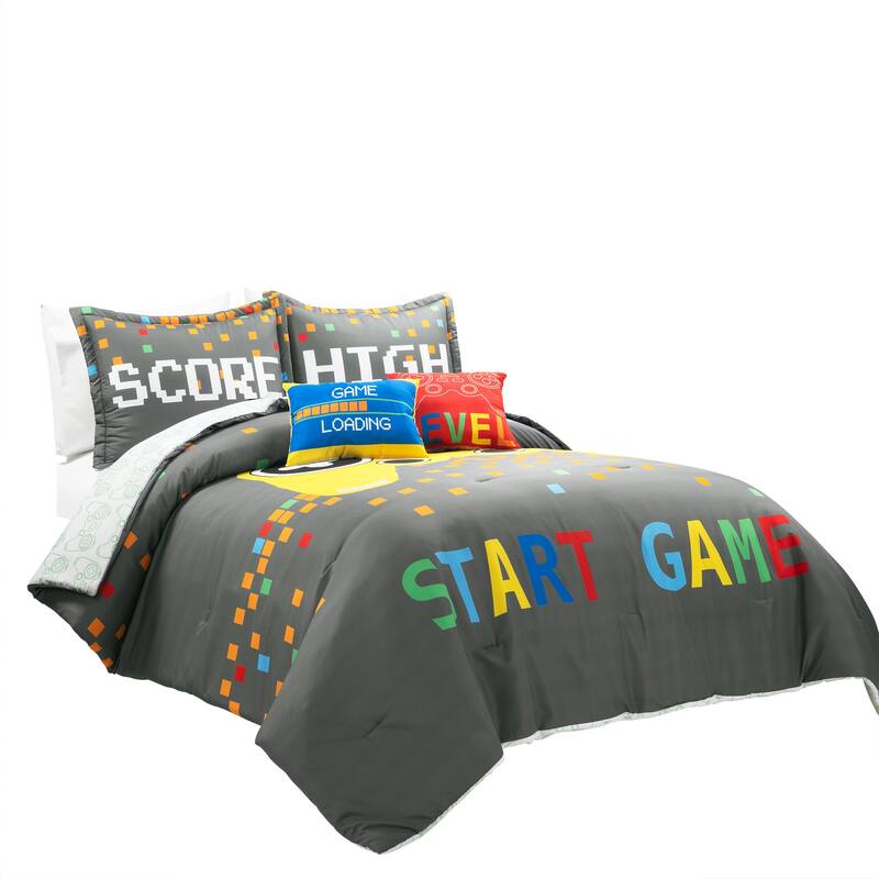 Lush Decor Video Games Reversible Oversized Comforter Set