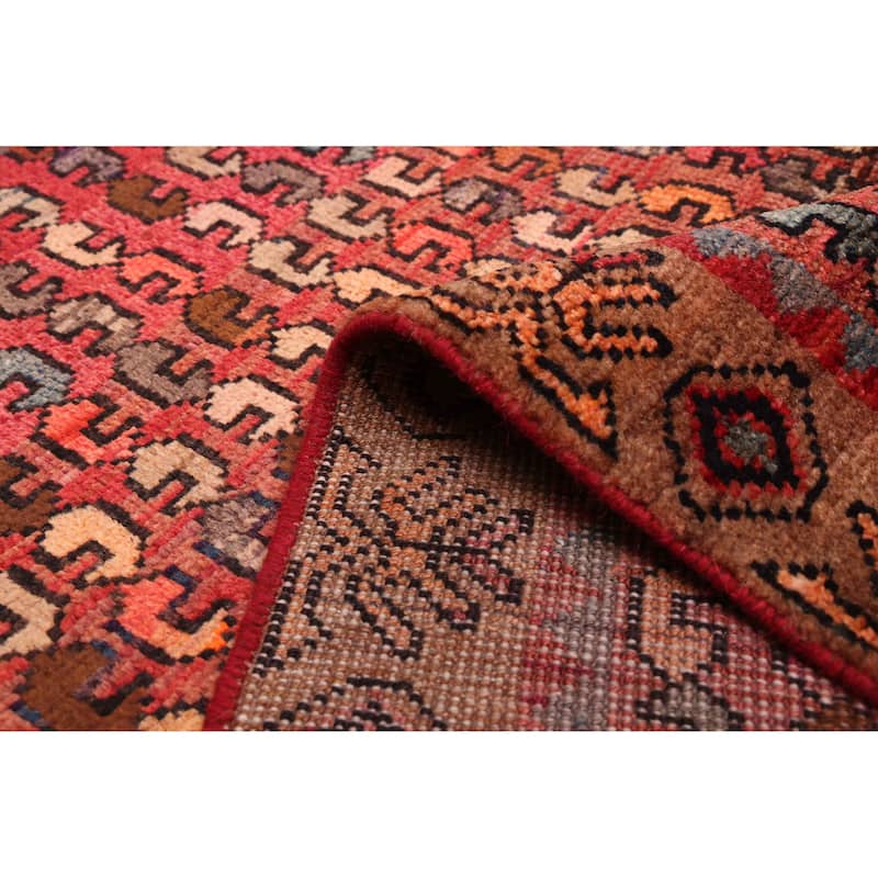 ECARPETGALLERY Hand-knotted Melis Light Red Wool Rug - 4'7 x 9'2