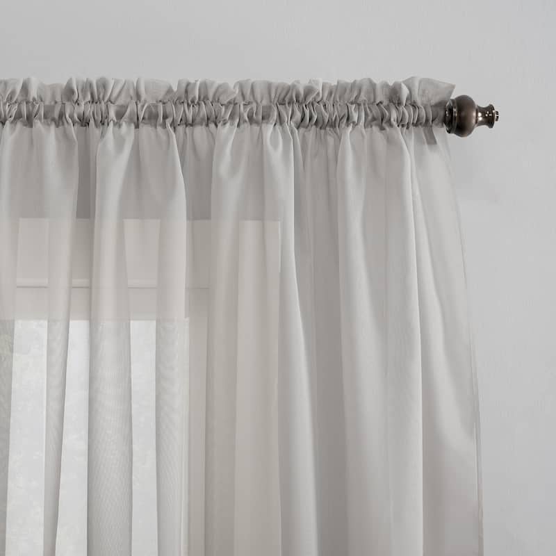 No. 918 Emily Voile Sheer Rod Pocket 1-Piece Curtain Panel, Single Panel
