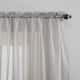 No. 918 Emily Voile Sheer Rod Pocket Curtain Panel, Single Panel