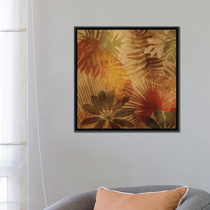 iCanvas "Sunlit Palms II" by John Seba Framed Canvas Print