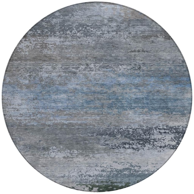 HomeRoots Abstract Transitional Rectangle Outdoor Rug