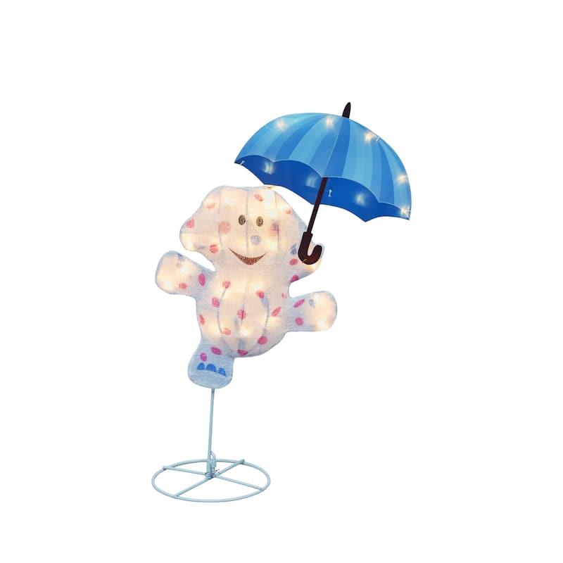 24" Rudolph 2D PreLit LED Misfit Elephant