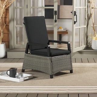 SAFAVIEH Outdoor Patio Furniture Herman Recliner Chair - 22"W x 32"D x 42"H