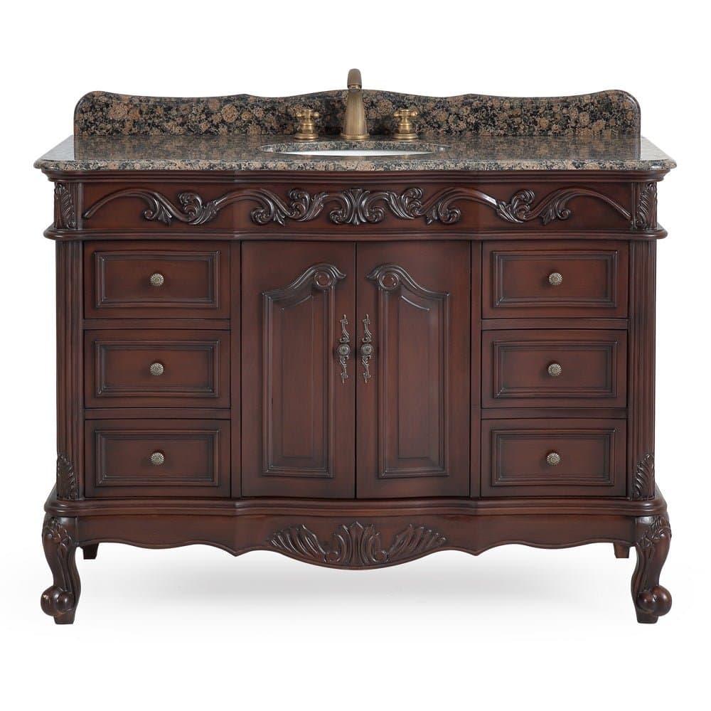 42" Benton Collection Baltic Brown Beckham Bathroom Sink Vanity
