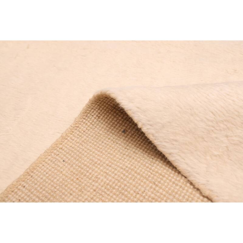 ECARPETGALLERY Hand-knotted Pak Finest Marrakesh Cream Wool Rug - 5'5 x 6'6