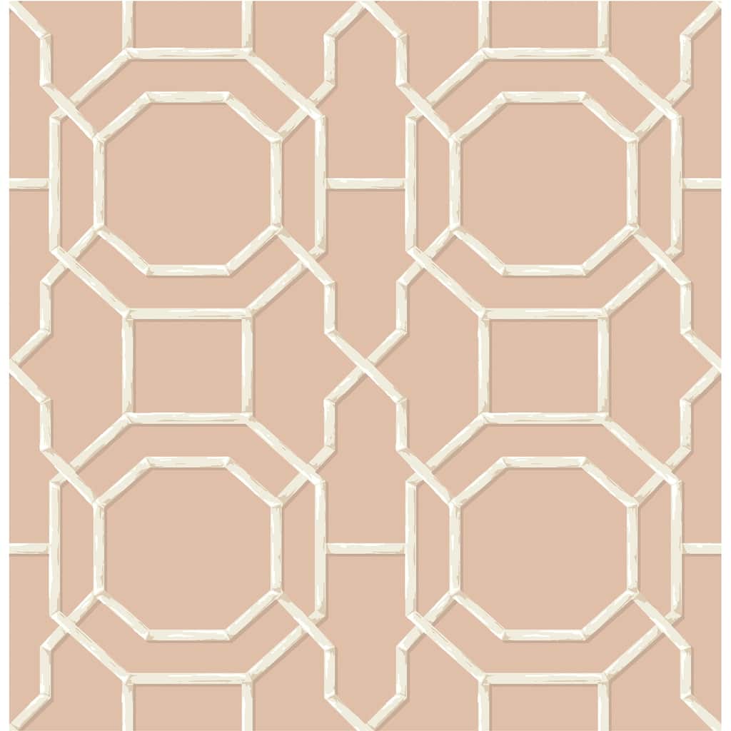 NuWallpaper Salmon Sanya Peel & Stick Vinyl Wallpaper - 216in x 20.5in x 0.025in