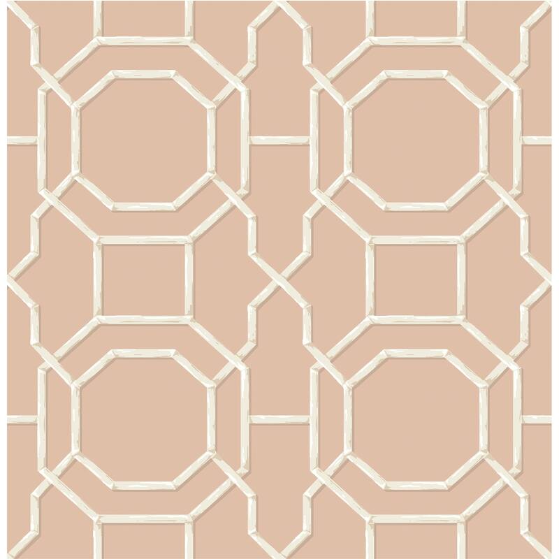 NuWallpaper Salmon Sanya Peel & Stick Vinyl Wallpaper - 216in x 20.5in x 0.025in
