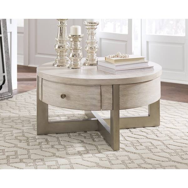 Urlander Whitewash Contemporary Round Lift Top Cocktail Table On Sale Overstock 28946322