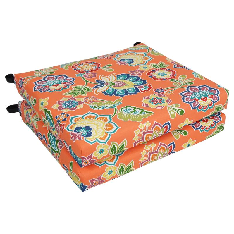 20-inch by 19-inch Indoor/Outdoor Chair Cushions (Set of 2) - 20 x 19