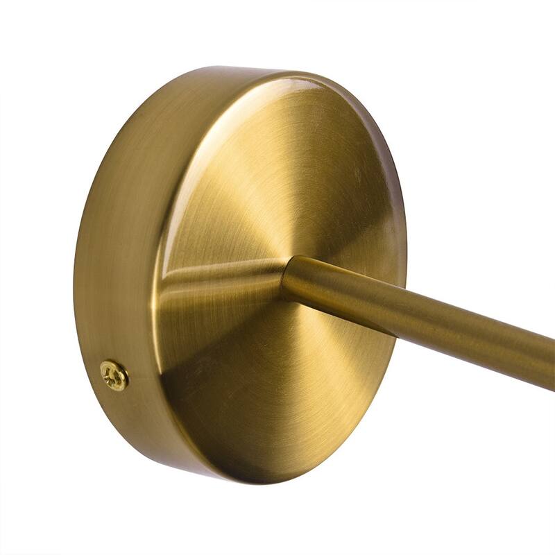 2-Light Black Gold UP Down Cone Wall Sconce