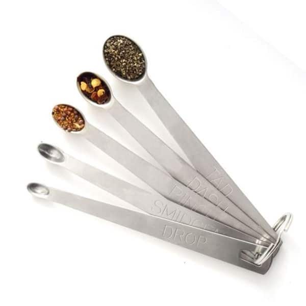 Norpro 5pc Mini Stainless Steel Measuring Spoons Set - Tad, Dash, Pinc –  Handy Housewares
