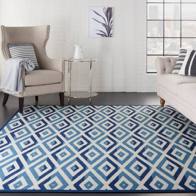 Nourison Grafix Modern Geometric Area Rug