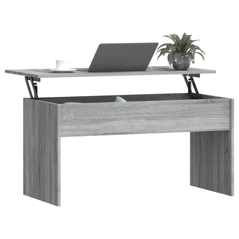 vidaXL Coffee Table Lift Top End Table Accent Side Sofa Table Engineered Wood - 40.2" x 19.9" x 20.7"
