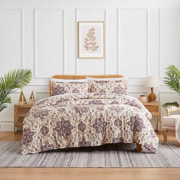 Harbor House King Duvet Cover Set, Tropical Palm Madagascar
