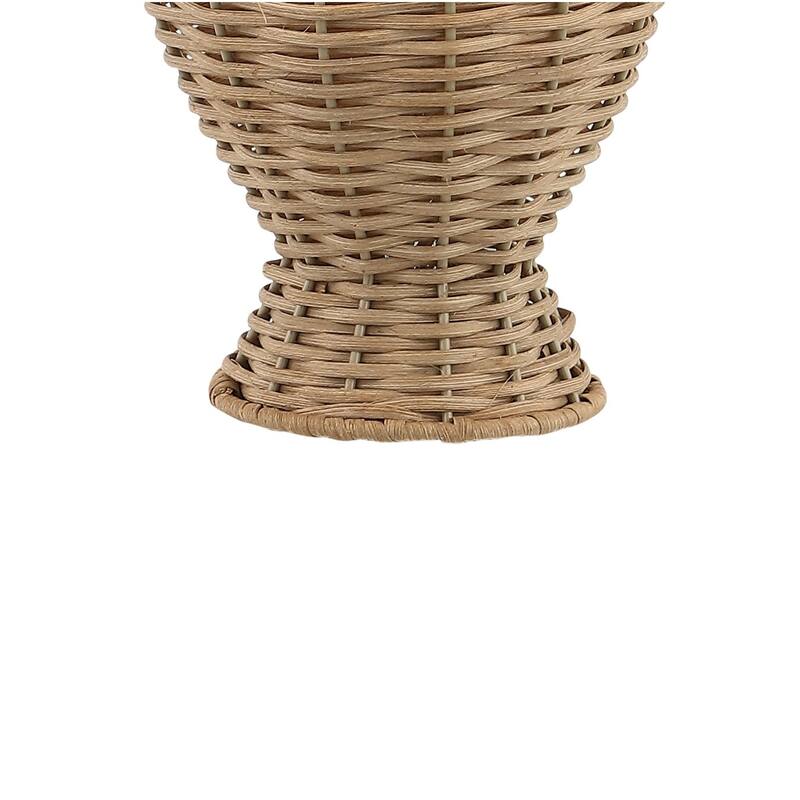 Hunter Wicker 20.5" Bohemian Rustic Iron LED Table Lamp, by JONATHAN Y