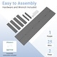 preview thumbnail 47 of 94, 6-Piece HDPE Outdoor Dining Table Sets with Umbrella Hole - 1-Table 4-Chairs-1-Bench