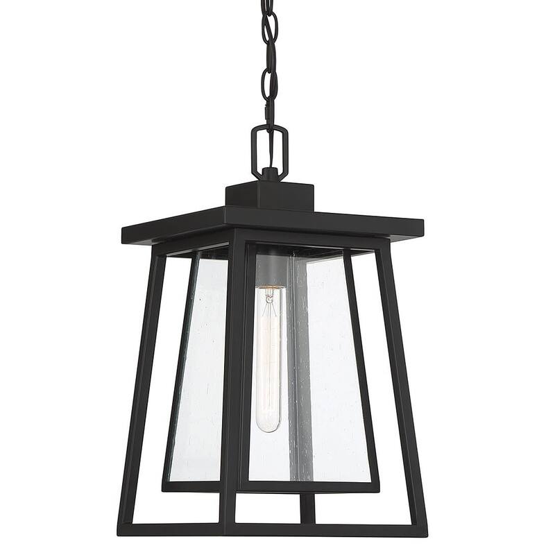 Savoy House 5-2025 Denver 8" Wide Outdoor Mini Pendant - Matte Black