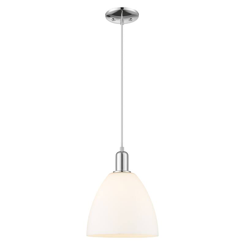 Innovations Lighting Endless Possibilities Arcadia - Bristol - 1 Light 9" Cord Hung Mini Pendant - Polished Chrome/Matte White