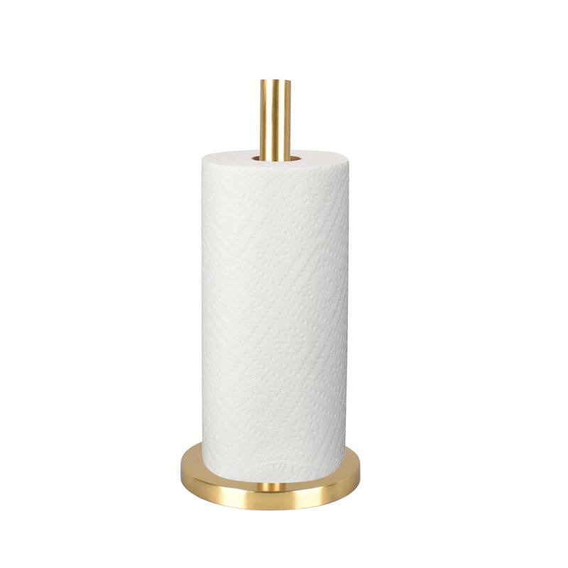 happimess, Avery Metal with Non Slip Weighted Marble Base Paper Towel Holder