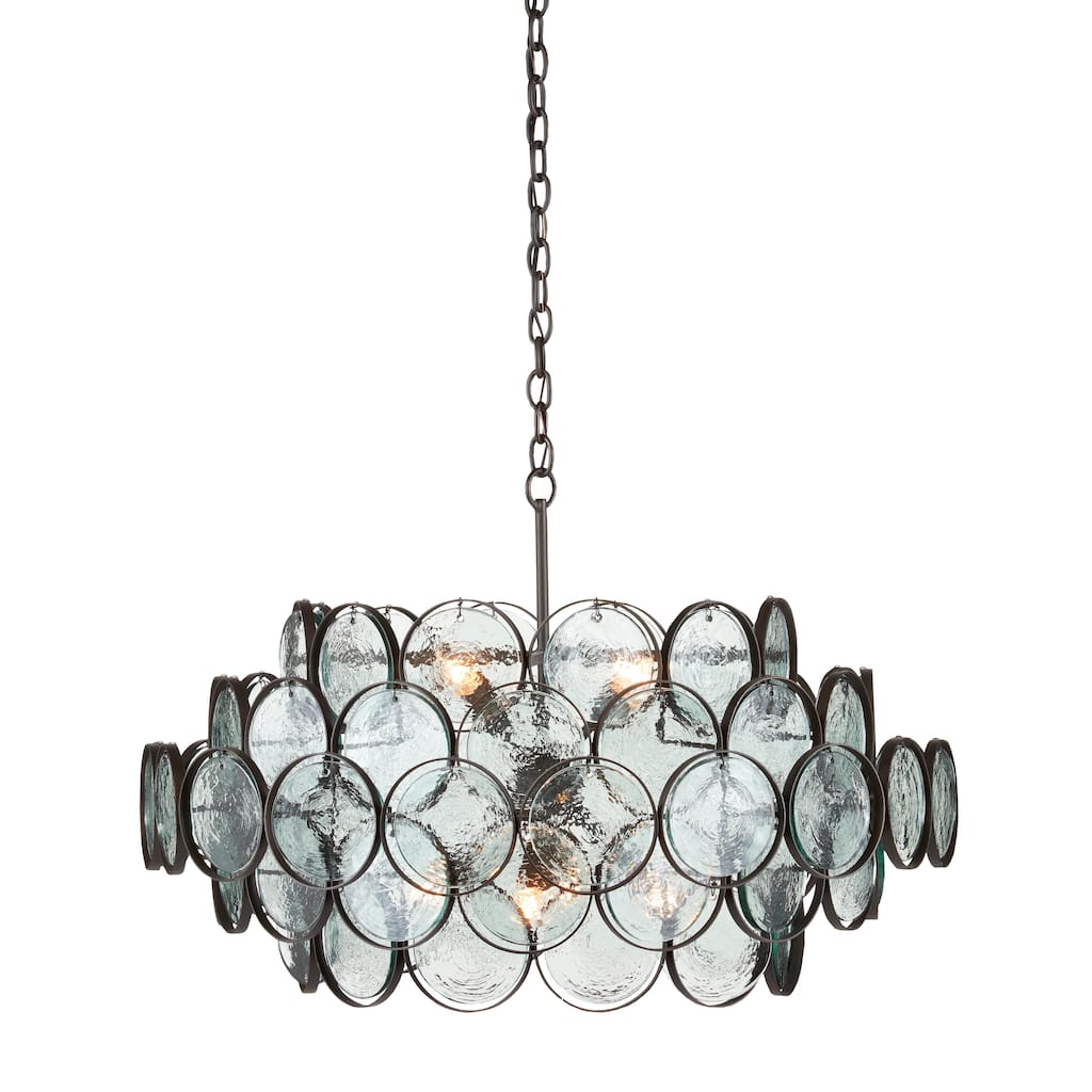 Currey & Company Galahad Small Chandelier - 15.25"h x 33.5"dia