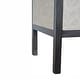 preview thumbnail 7 of 7, Artisan Furniture Solid Wood, Faux Leather Nightstand