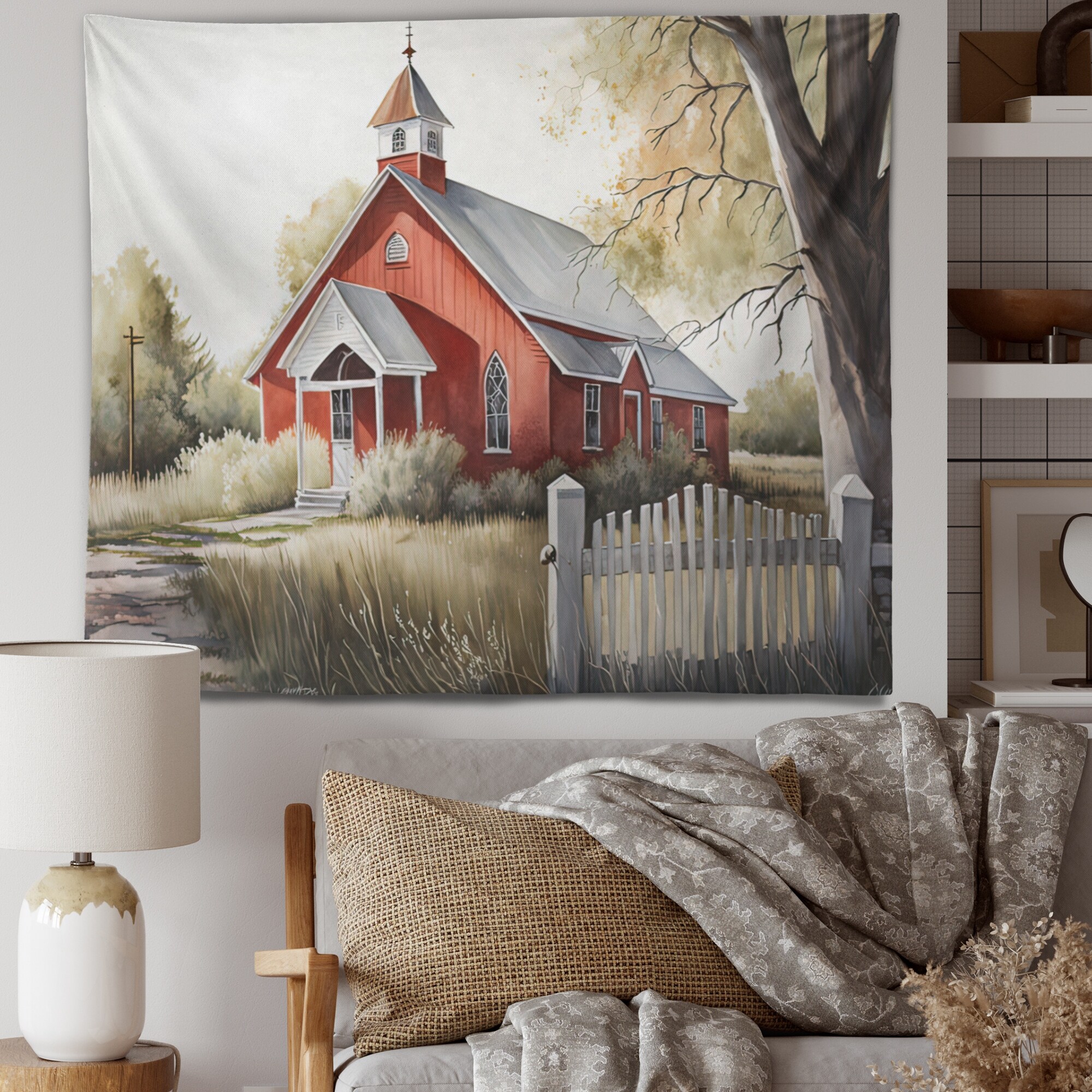 Farmhouse hotsell wall tapestry