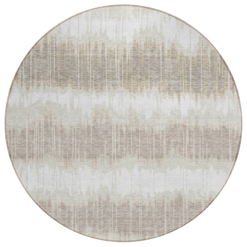 Machine Washable Indoor/ Outdoor Chantille Abstract Ombre Rug