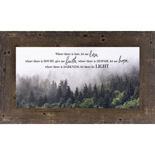 Where There Is Hate Let Me Love, Faith, Hope and Light Religious Decor ...