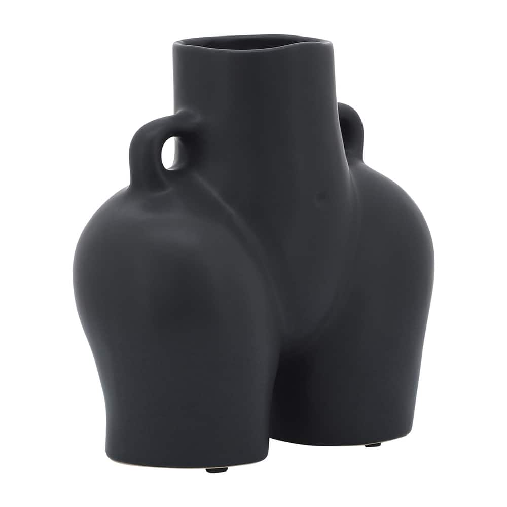 Sagebrook Home Unique Sculptural Vase, Ceramic Art Piece for Contemporary Spaces, Perfect Statement Decor for Your Home